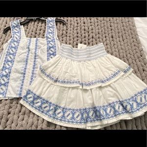 💎NWT Loveshack Fancy Lourdes skirt/top set